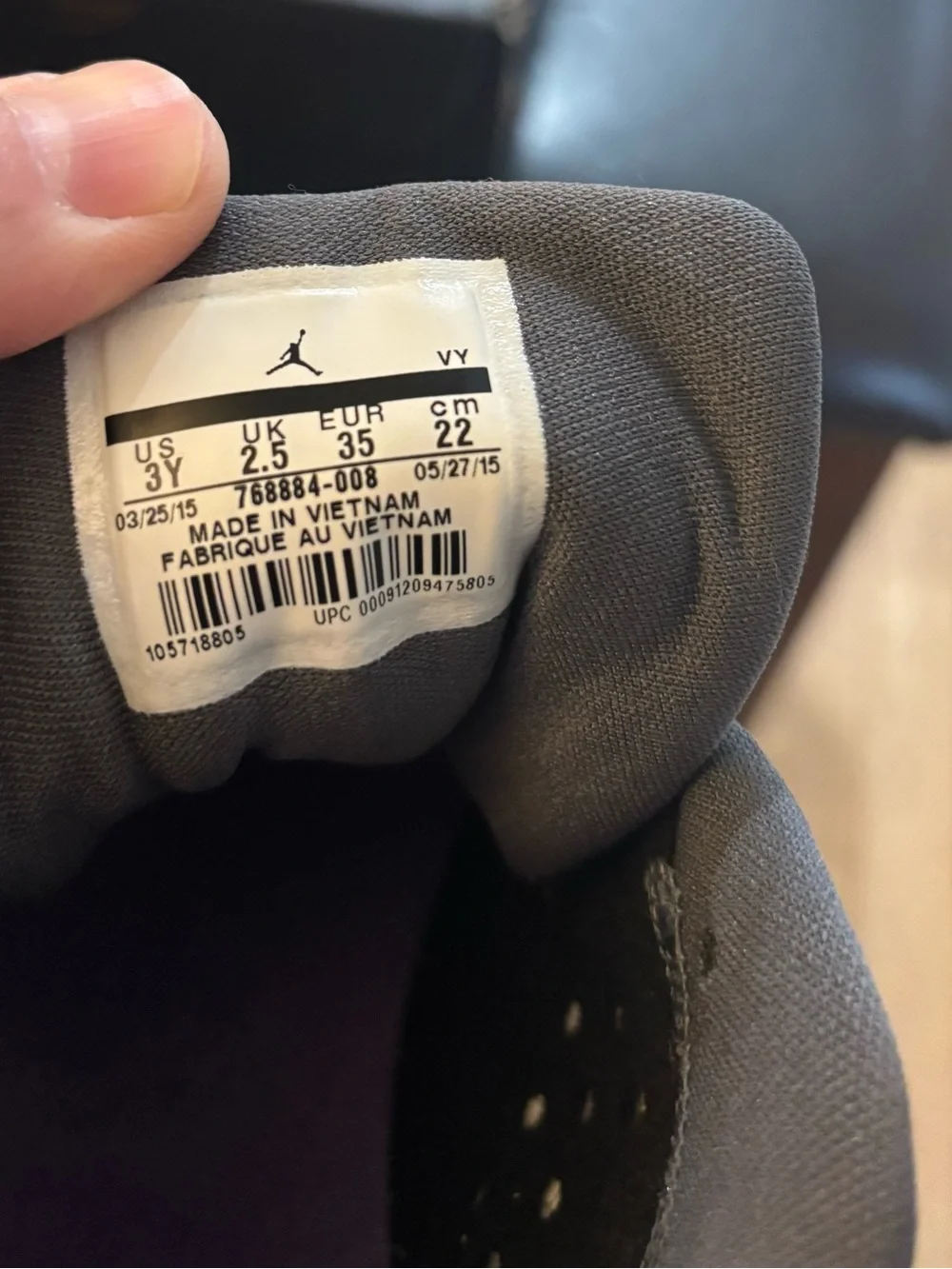 Jordan youth sneakers